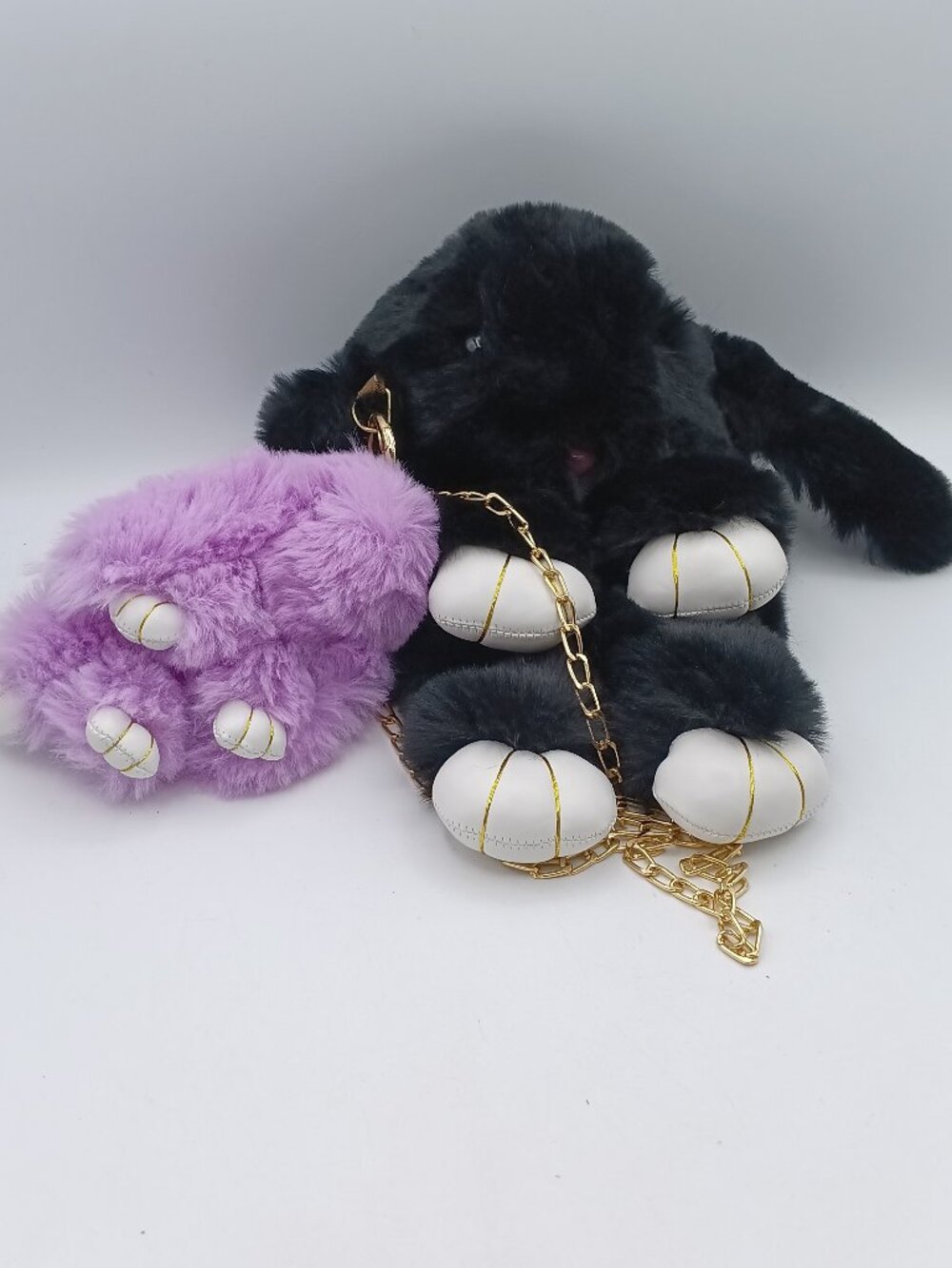 Buddle Rabbit Soft Sling Bag With Chain and Soft Keychain